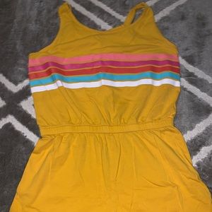 Yellow girls jumpsuit